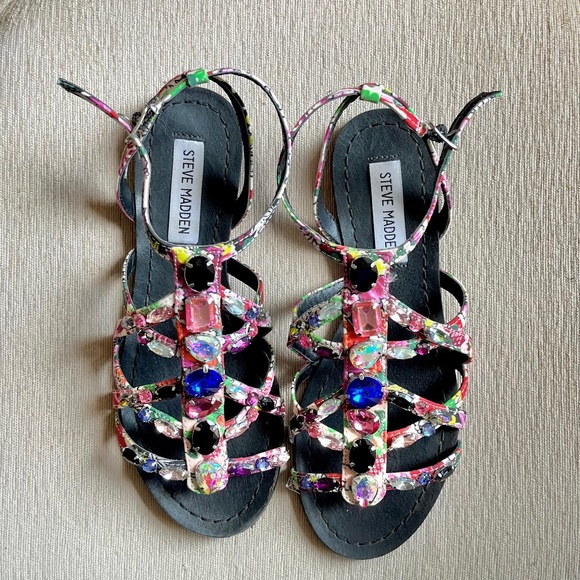 steve madden sandals bling